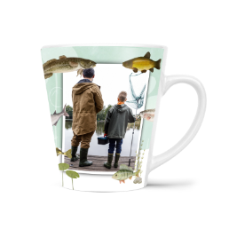 Fotohrnček latte malý - originálny darček - Rybár